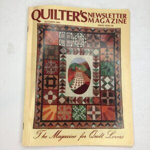 Quilters Newsletter Magazine October 1983 Issue No 156 Quilting Patterns